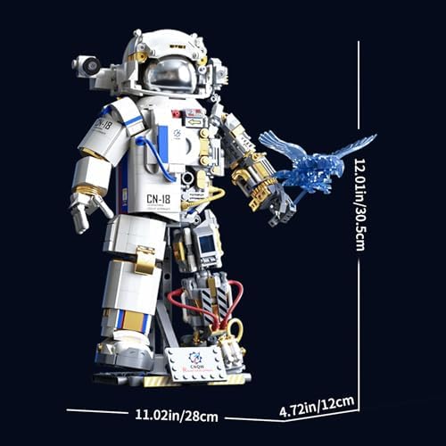 PinkBee 1449 Piece Astronaut Building Blocks Set