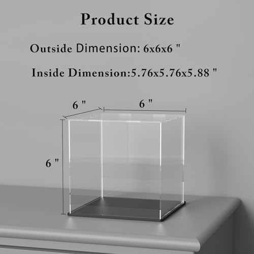 Acrylic Display Case with Lid for Collectibles