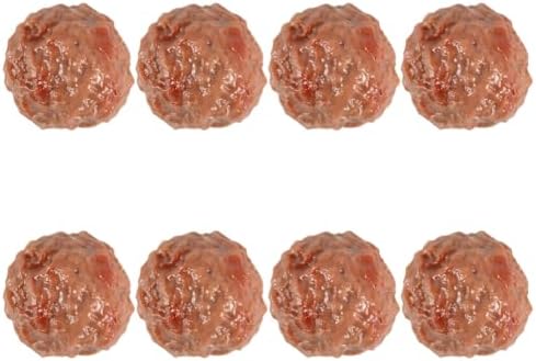Abaodam Artificial Beef Meatballs 8Pcs Play Food Decoration