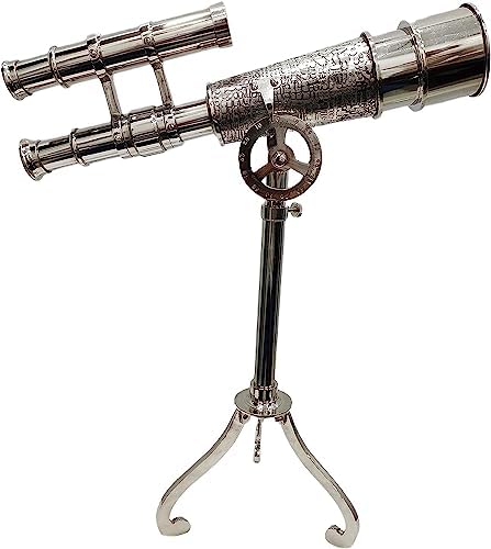Antiqueex Unique Nautical Telescope with Brass Tripod