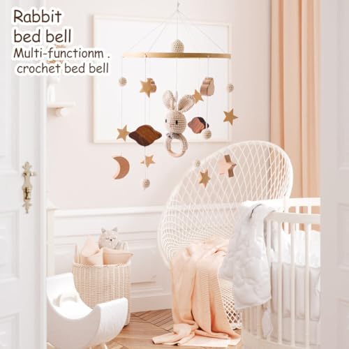 Baby Mobile for Crib Elephant and Clouds Decor