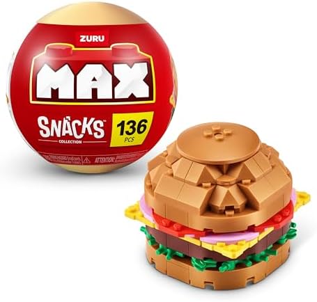 MAX Premium Snacks Building Bricks Hamburger ZURU Set