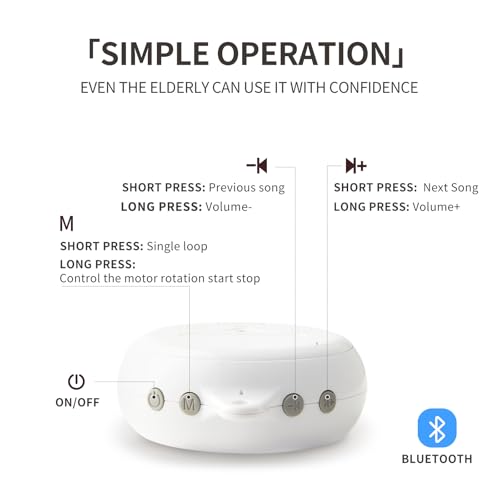 Banshili Baby Crib Mobile with Bluetooth Music and Soft Plush Toys