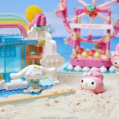 Hamee Hello Kitty Friends Summer Wonderland Water Theme Park Building Block Set