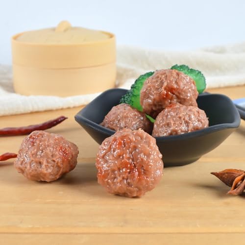 Abaodam Artificial Beef Meatballs 6pcs Play Food Decoration