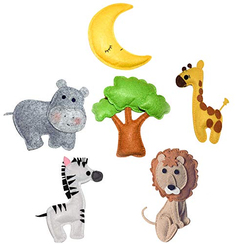 CK WORKS Baby Nursery Mobile Jungle Safari Animals