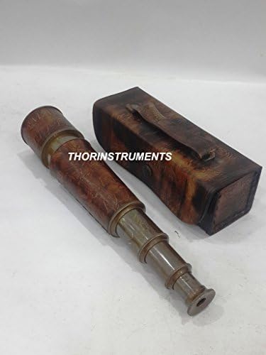 THOR INSTRUMENTS Nautical Antique Telescope with Leather Case Gift