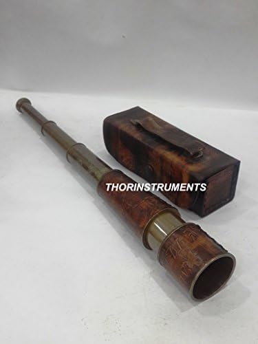 THOR INSTRUMENTS Nautical Antique Telescope with Leather Case Gift