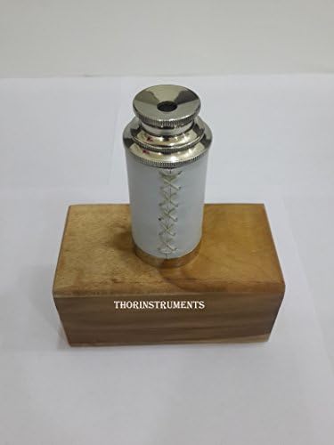 6 Inch Nautical Pirate Brass Telescope with Wooden Box