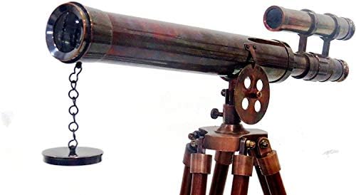 Nautical Dark Antique Griffith Astro Floor Standing Telescope with Tripod Stand 64
