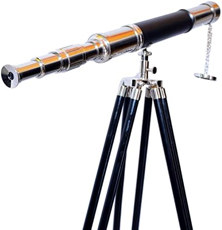 Antiqueex Vintage Nautical Telescope Floor Stand