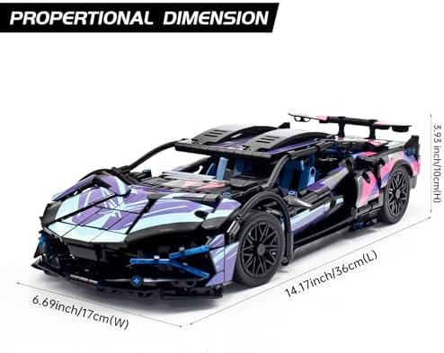 STEM Building Car 114 Scale 1314 pcs Construction Toy