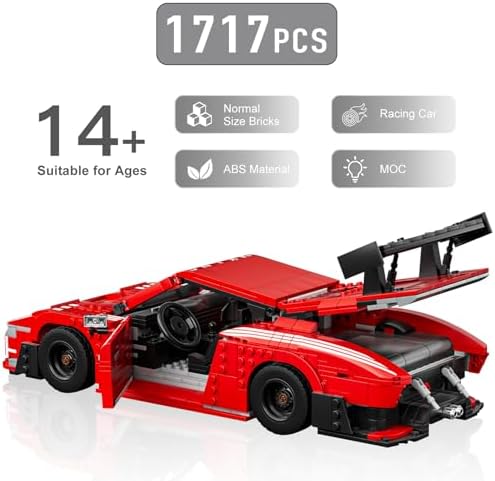 Mould King Sports Car Building Set 1717 Pieces