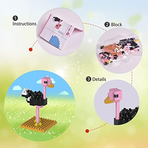 FUN LITTLE TOYS Mini Animal Blocks Set for Kids