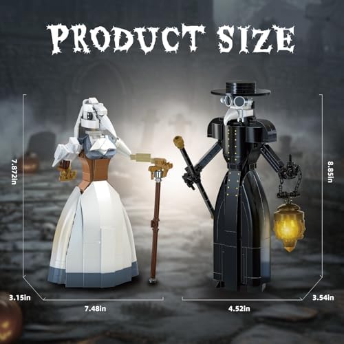 Plague Doctor Building Blocks Set - 500Pcs Medieval Collectible Toy 1