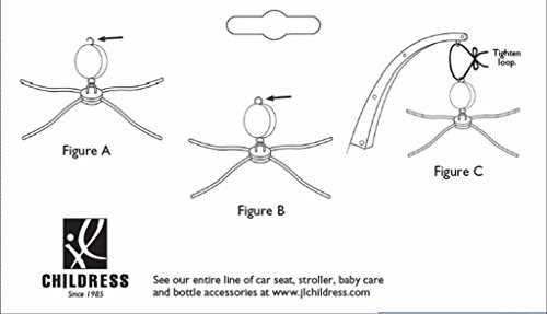 JL Childress Crib Mobile Clamp Holder - Baby Mobile Hanger for Nursery