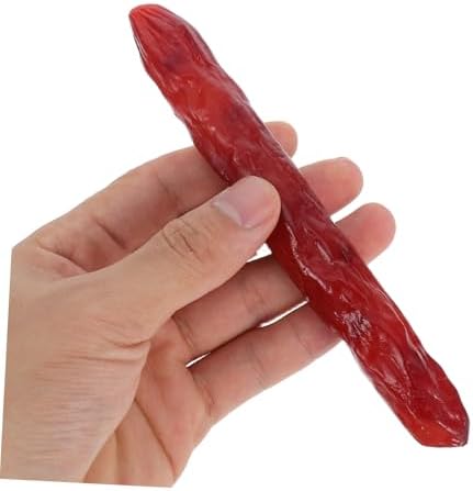 Realistic Artificial Sausage Food Model 2Pcs PVC Set