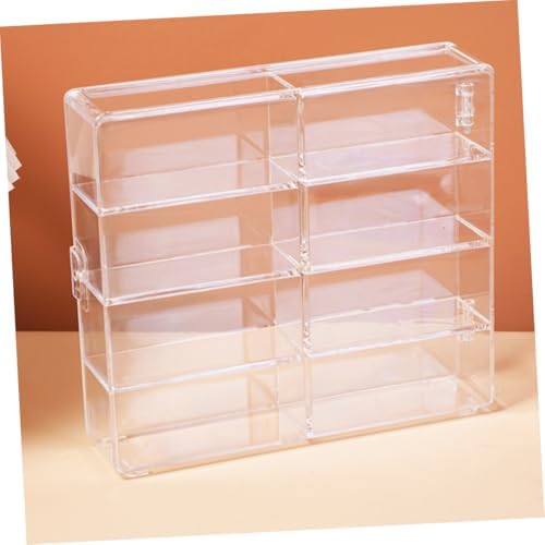 Acrylic Car Model Storage Box 8 Compartment Showcase Stand