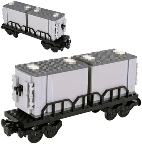 Podafu 6IN1 City Freight Train Building Set for Teens and Adults