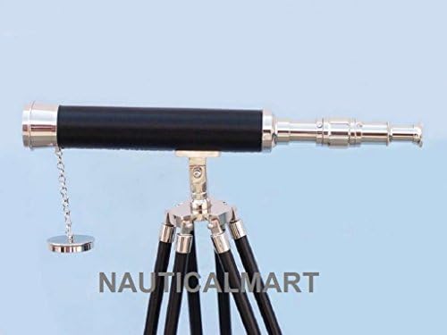 NauticalMart Floor Standing Chrome Telescope 50 Inch