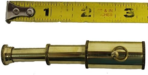 3 Inch Handheld Brass Telescope Nautical Decor Toy