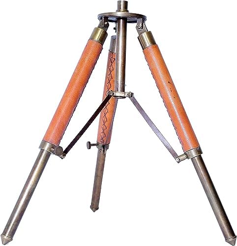 Vintage Brass Telescope with Leather Cover