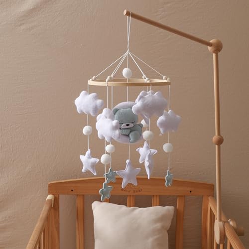GOODMOM Baby Crib Mobile Bear Nursery Decor