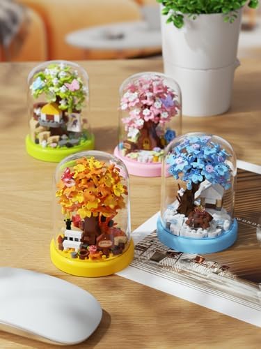 Sacblirr Tree House Building Blocks Set with Dust Cover