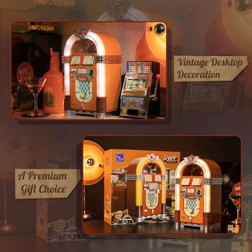 Retro Jukebox Building Kit with Coin Sound Function