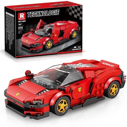 Speed Champions Sports Car Building Kit - 275 Pieces 124 Red SP3
