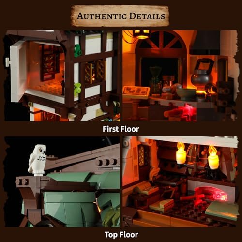 Funwhole Medieval Apothecary Shop Building Set - 1470 Pieces
