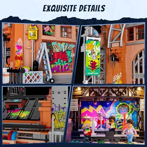 FUNWHOLE Music Building Bricks Set - 2654 Pcs Modular Kit