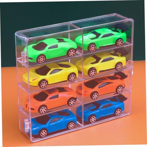 Jojofuny 2pcs Acrylic Display Case for Collectibles and Car Models