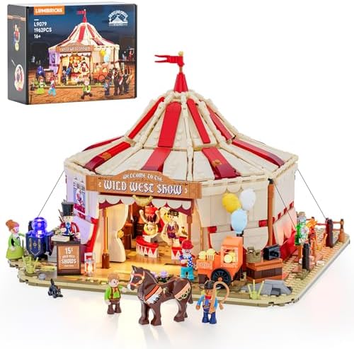 Travelling Circus Lighting Building Set - The Wild West Show 1962 Pcs