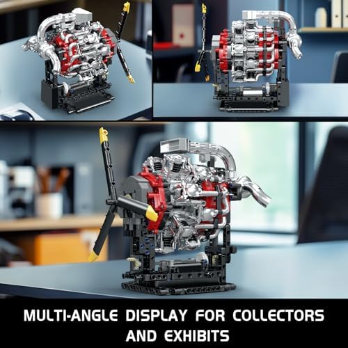 Mould King 7-Cylinder Radial Aircraft Engine Building Kit