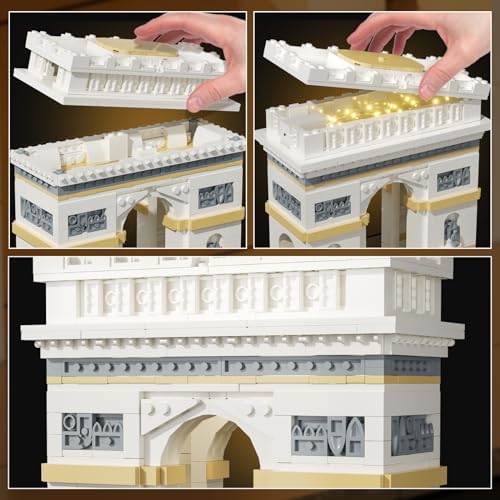 itshWOee Architecture Arc de Triomphe Building Set for Adults Kids Age 6