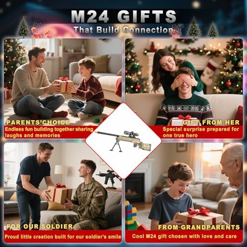 CASEIER M24 Building Blocks Gun Sets 1380 PCS