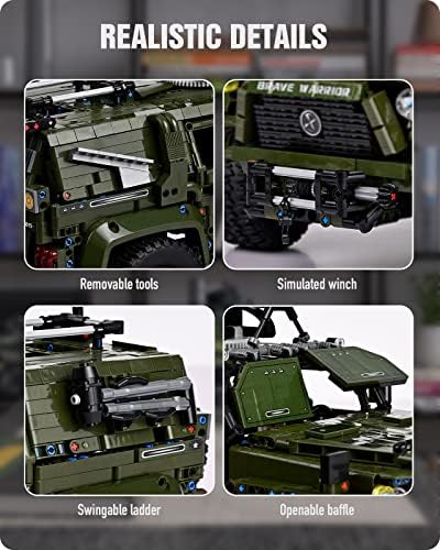 Nifeliz Warrior Military Car Building Kit 3175 Pieces
