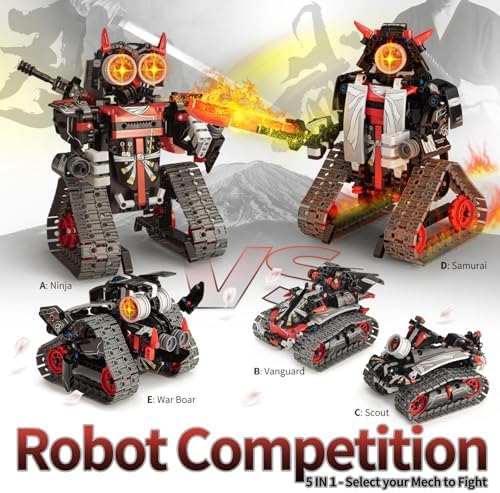5-in-1 STEM RC Robot Building Kit for Kids
