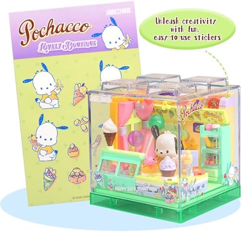Cute Building Bricks Blocks Toys Miniature Set with Transparent Display