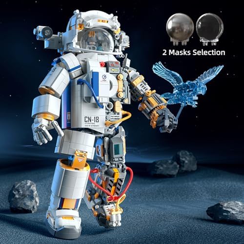 PinkBee 1449 Piece Astronaut Building Blocks Set