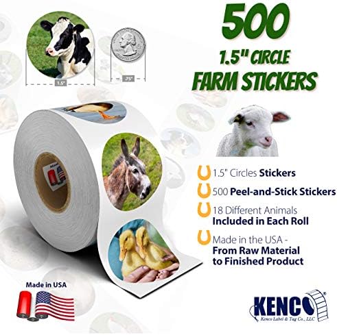 Kenco 500 Stickers Set for Kids and Students