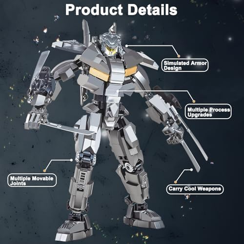 Mech Robot Building Blocks Set for Adults 698 Pieces