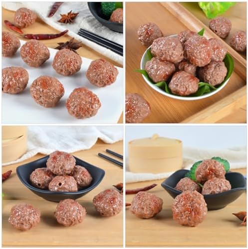 Abaodam Artificial Beef Meatballs 8Pcs Play Food Decoration