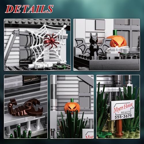 Horror Movie Halloween Figure House Building Block Kit 586 Pieces