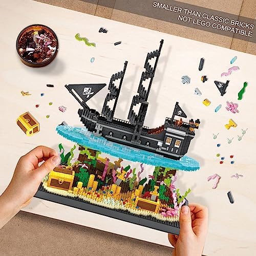 Pirates Ship Model Building Blocks Kit 4059PCS MOC Black Pearl Sailboat