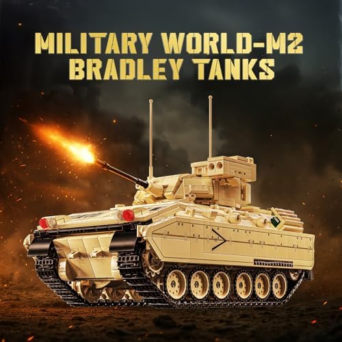 Military World M2 Tanks Building Set for Adults 1862 Piece
