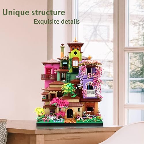 Kurimiaro Architecture Cherry Blossom Villa Building Blocks Set for Girls 14 7080PCS