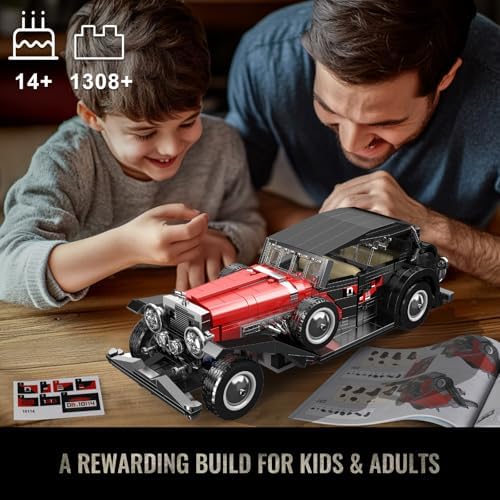 Mould King 10114 Classic Car Building Blocks Set 1308 Pieces