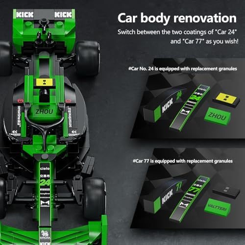 CaDA C55032W Kick Sauber F1 Team C44 Racing Building Set 124 Scale